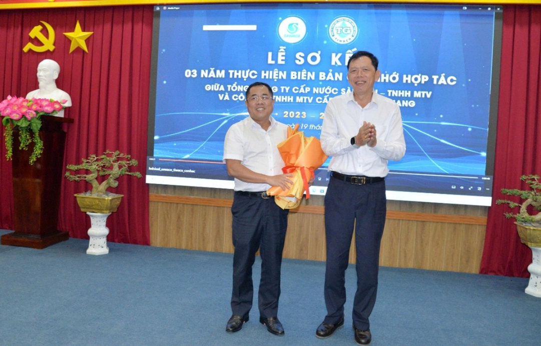 SAWACO và Cấp nước Tiền Giang sơ kết 3 năm hợp tác: Đẩy mạnh chuyển đổi số, hỗ trợ kỹ thuật và định hướng phát triển bền vững